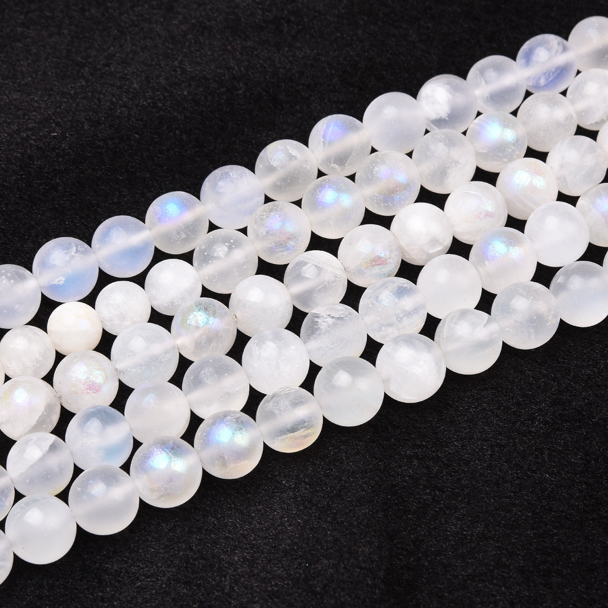 Plated Moonstone Beads Strand