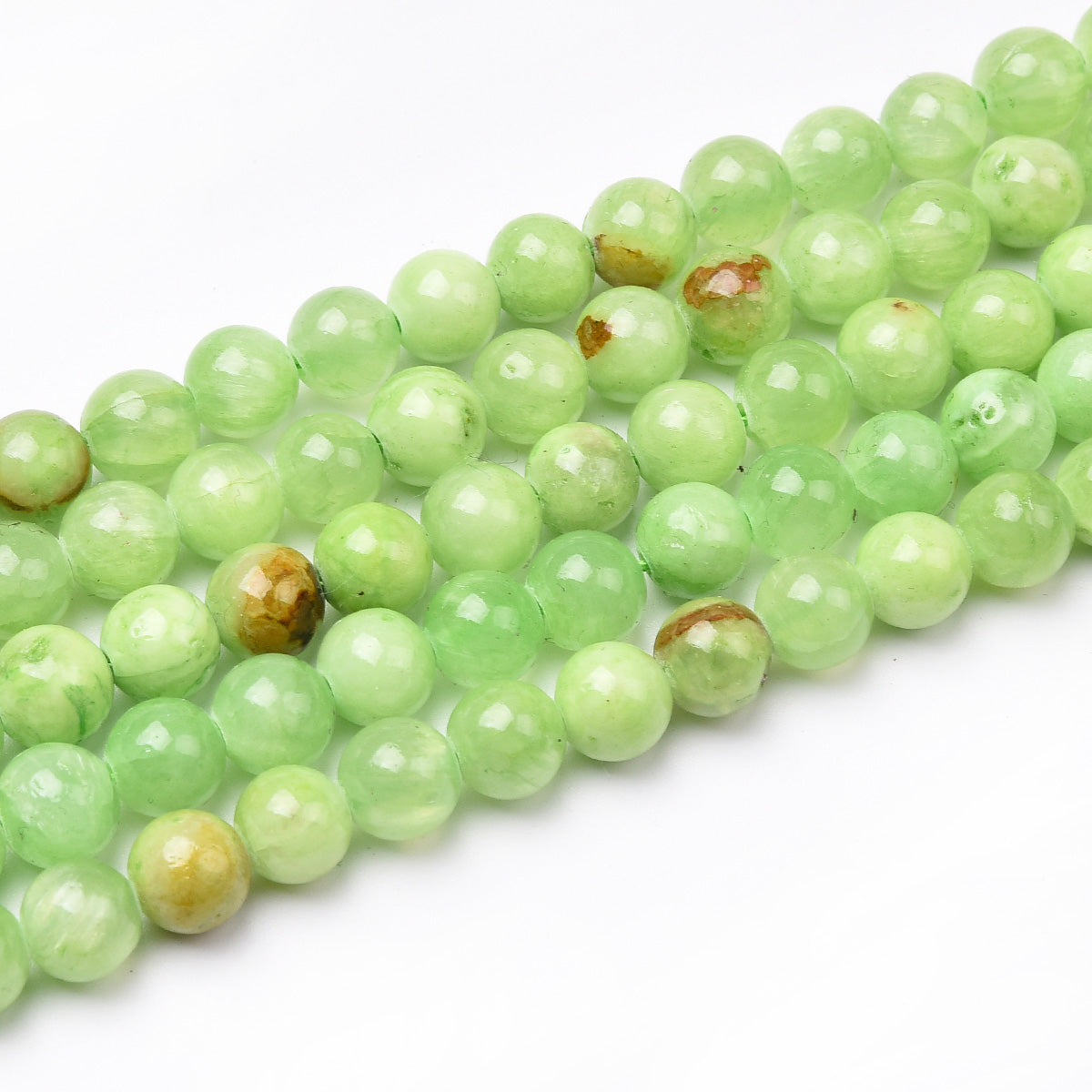 Green Calcite Beads Strand