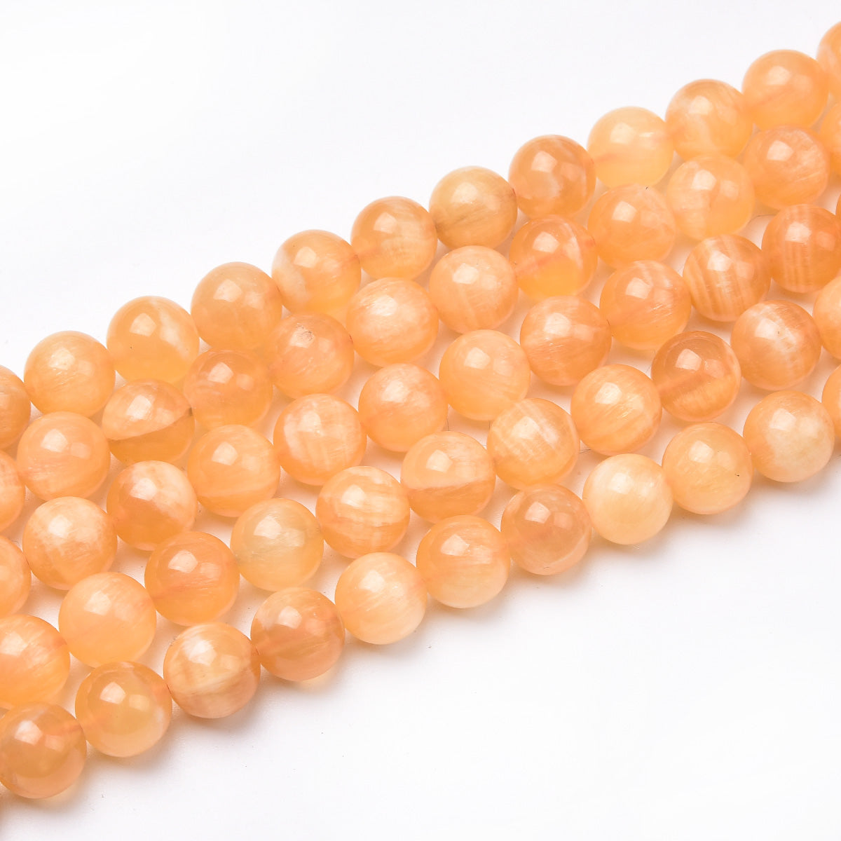 Yellow Calcite Beads Strand