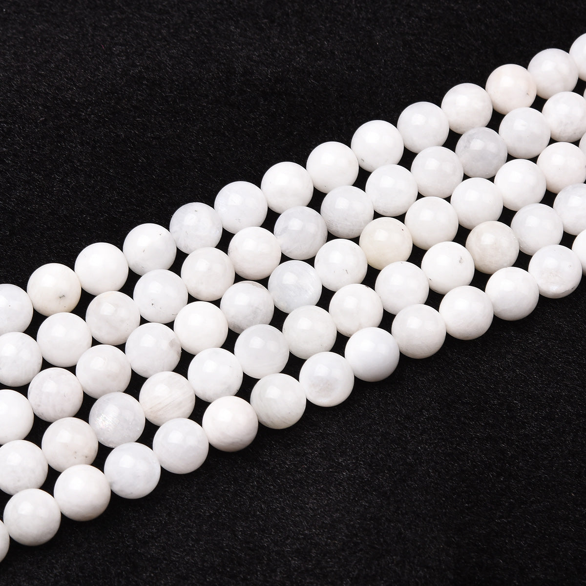 White Moonstone Beads Strand