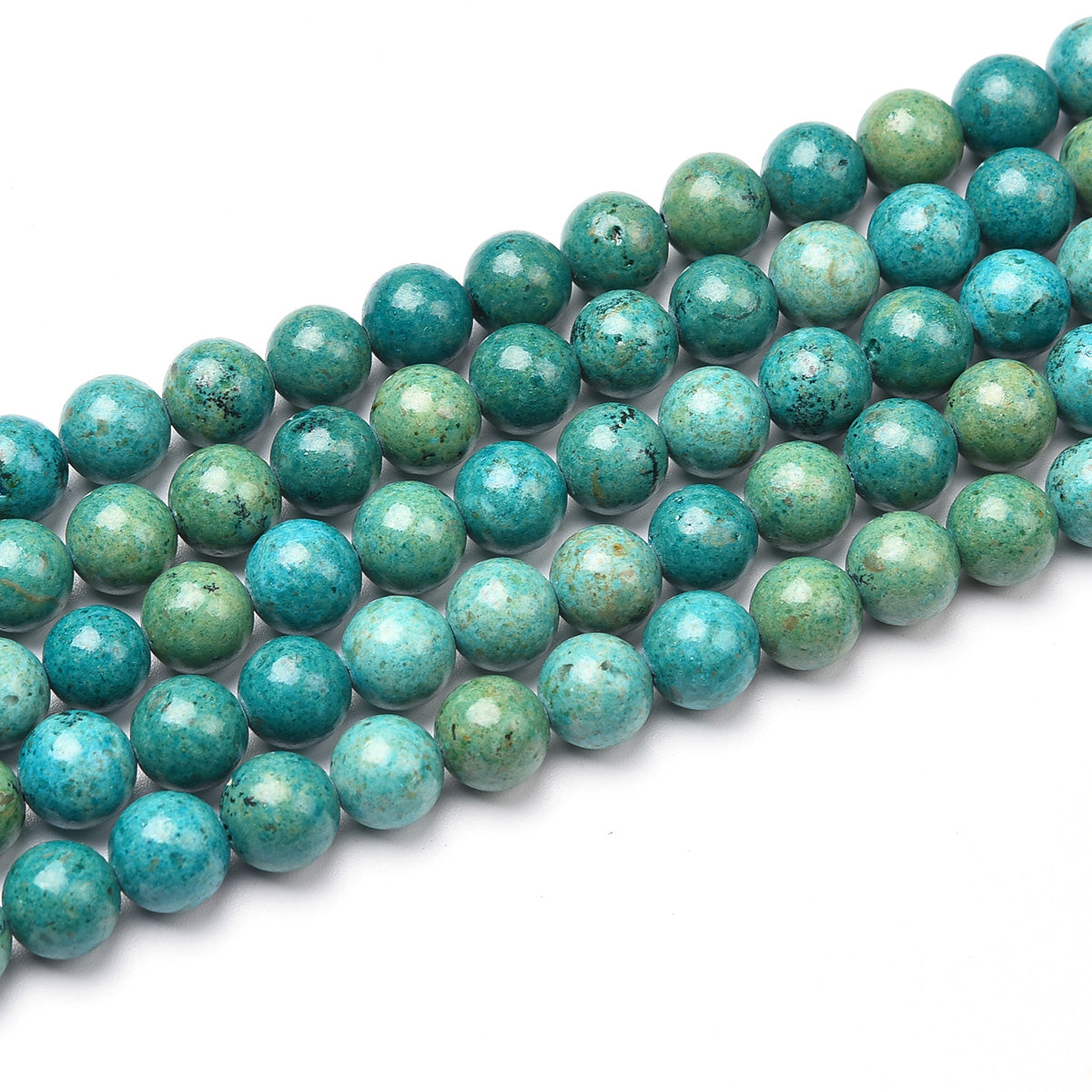 Green Agate Beads Strand