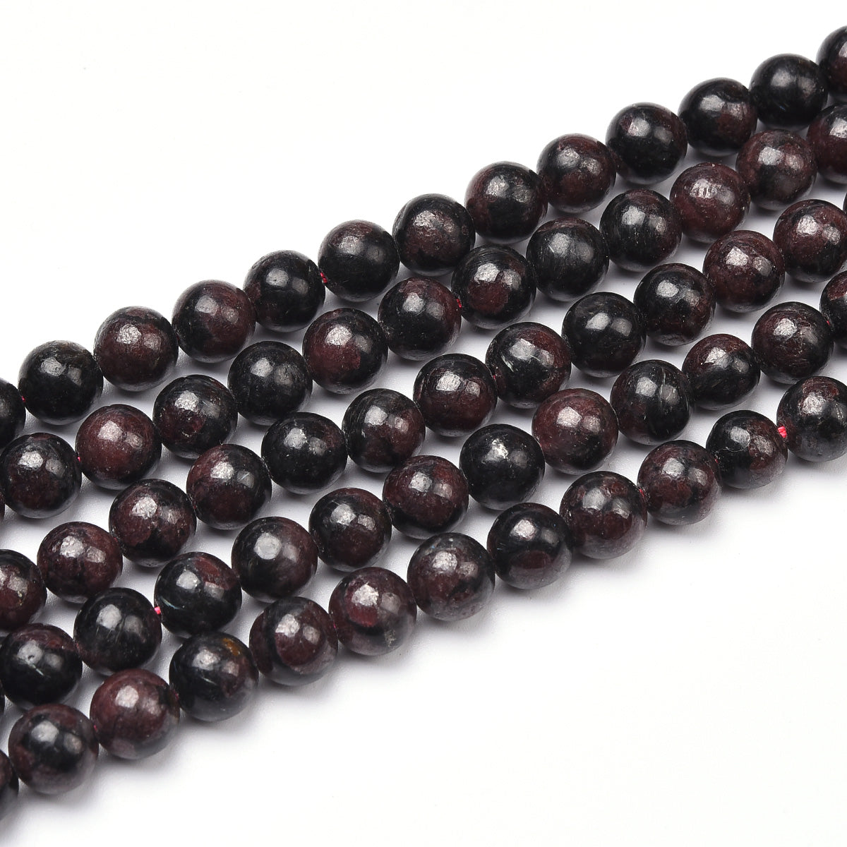 Black Garnet Beads Strand