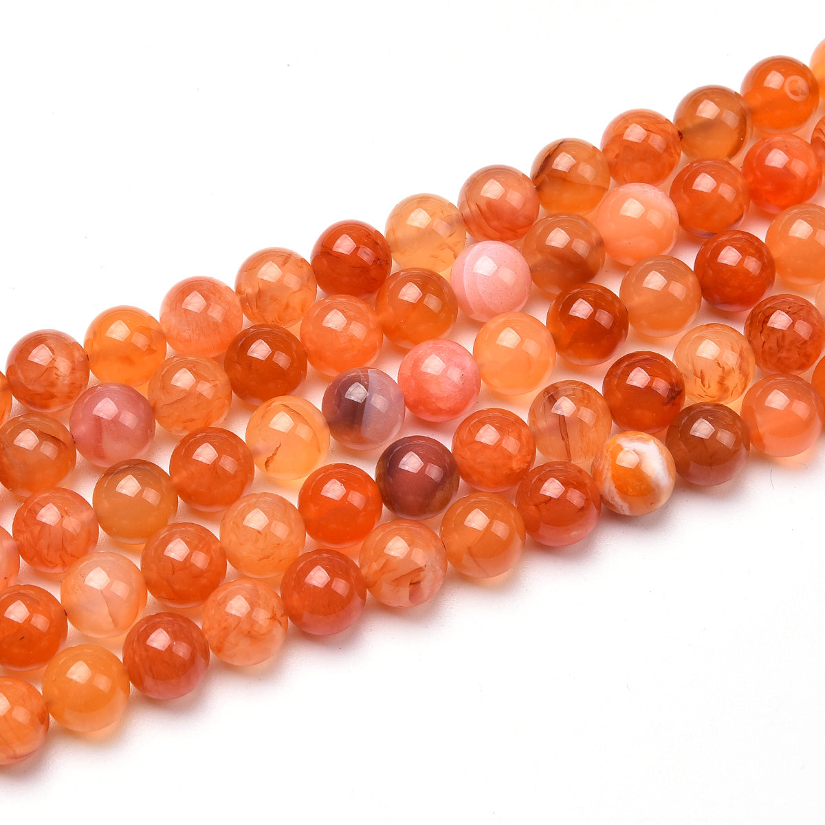 Red Carnelian  Beads Strand