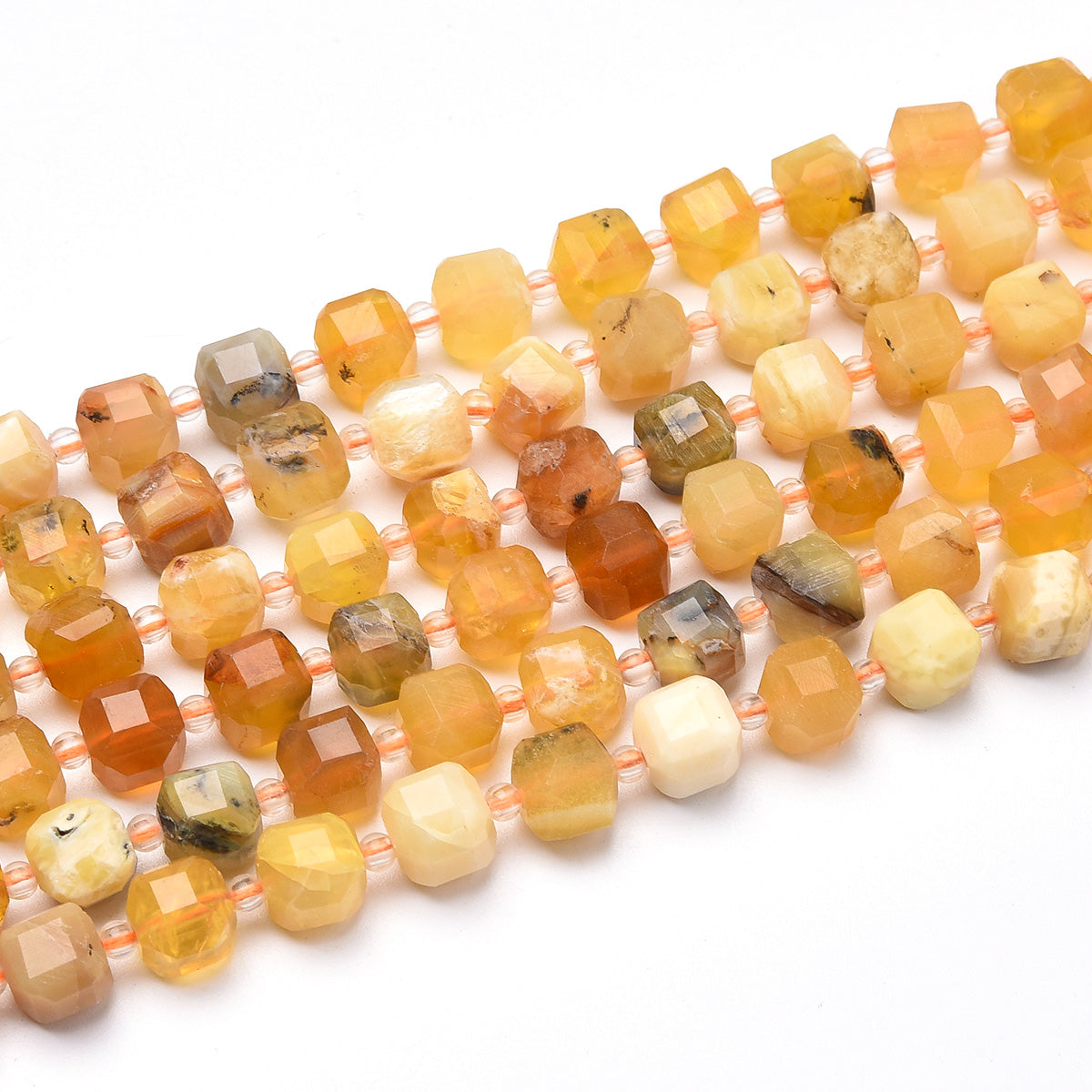 Yellow Opal Beads Strand