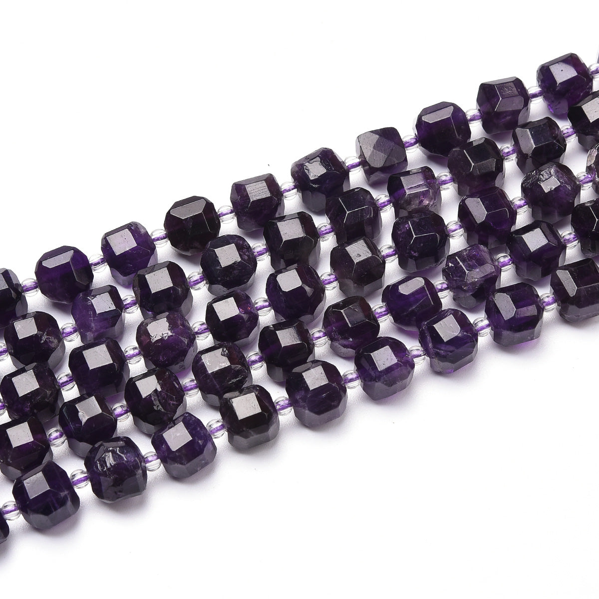 Dark Purple Amethyst Beads Strand