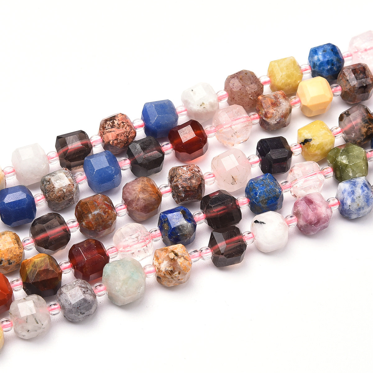 Multicolor Stone Beads Strand (Mix Stone)