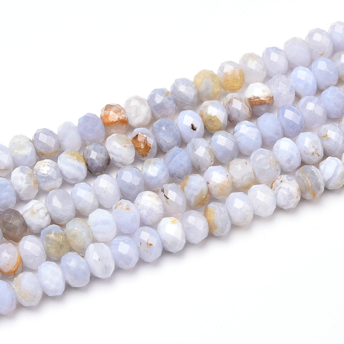 Blue Lace Agate Beads Strand