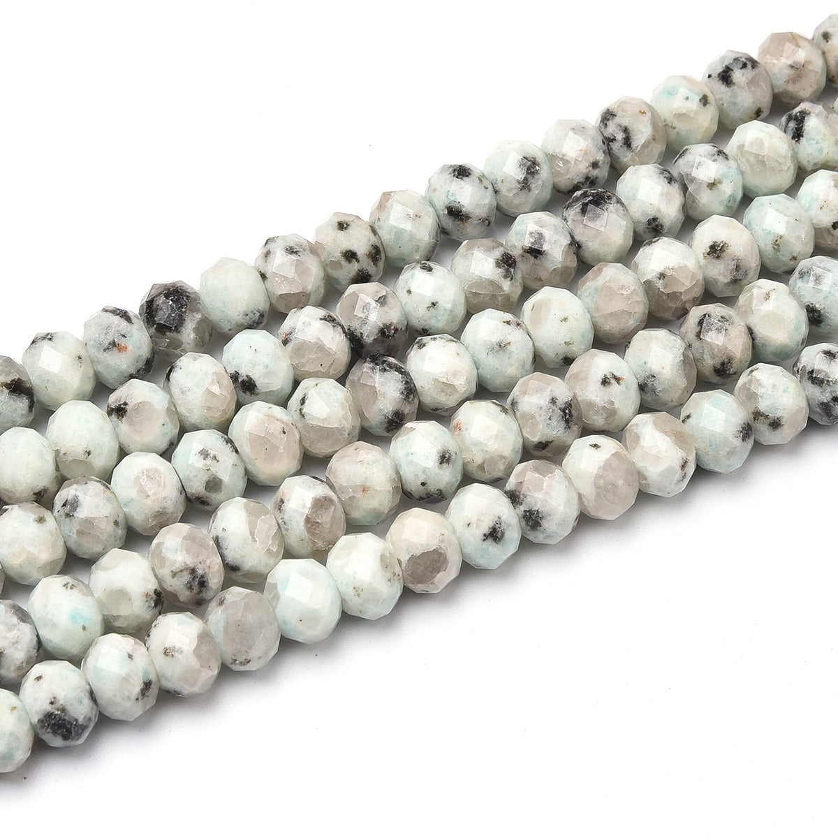 Black Spot Jasper Beads Strand