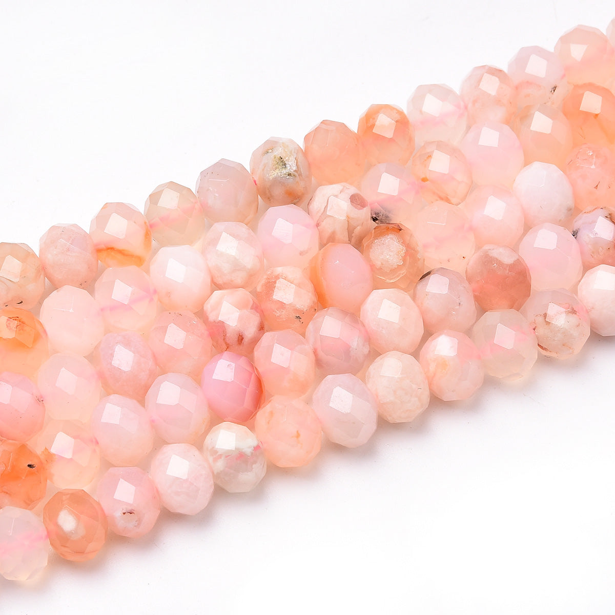 Pink Cherry Agate Beads Strand