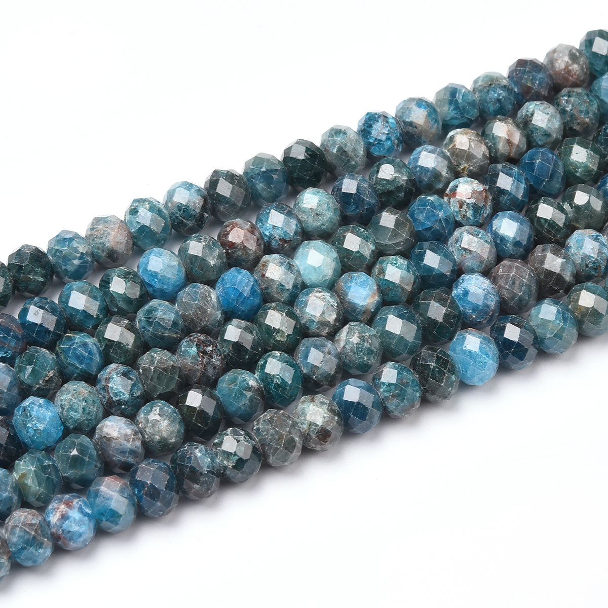 Blue / Black Apatite Beads Strand