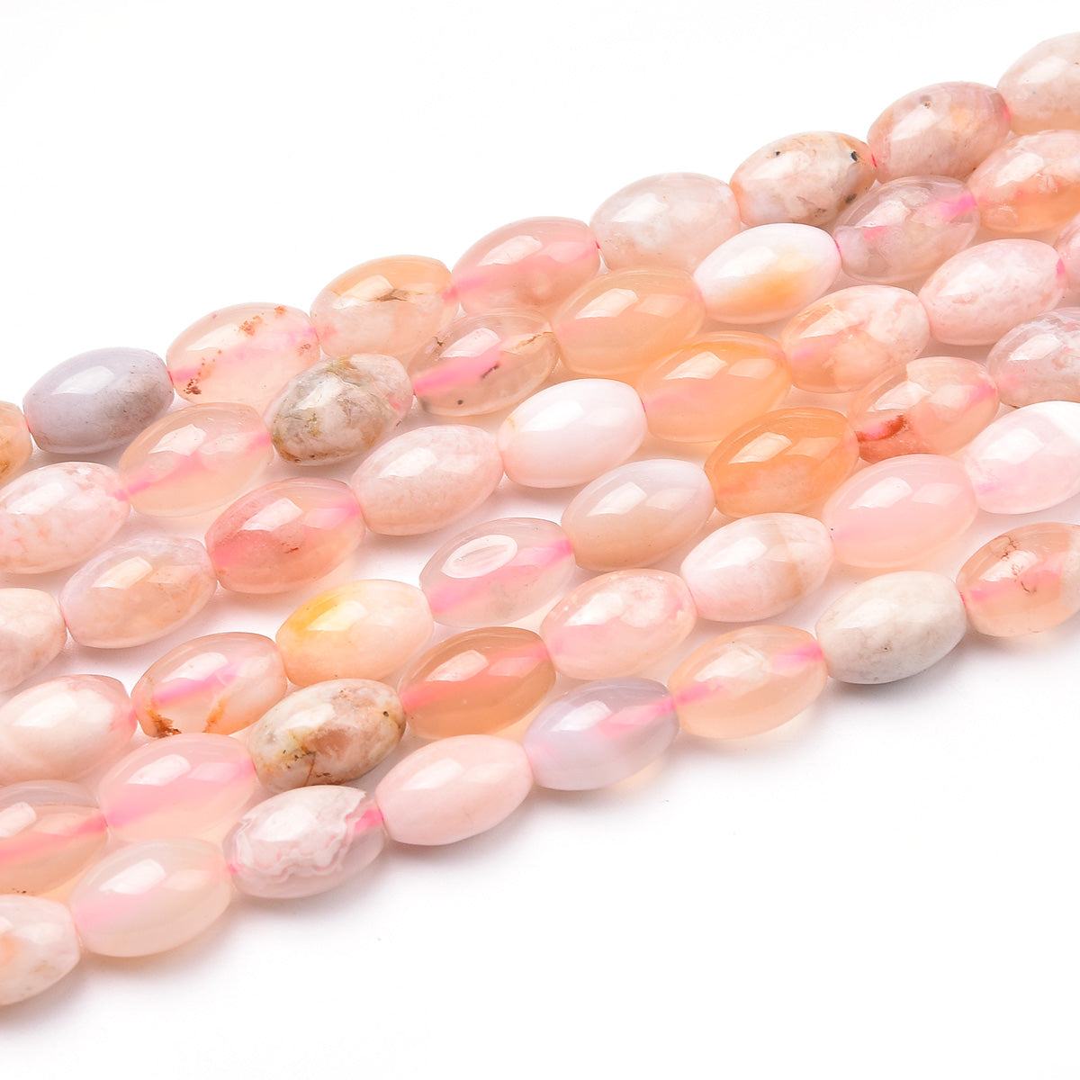 Pink Cherry Agate Beads Strand