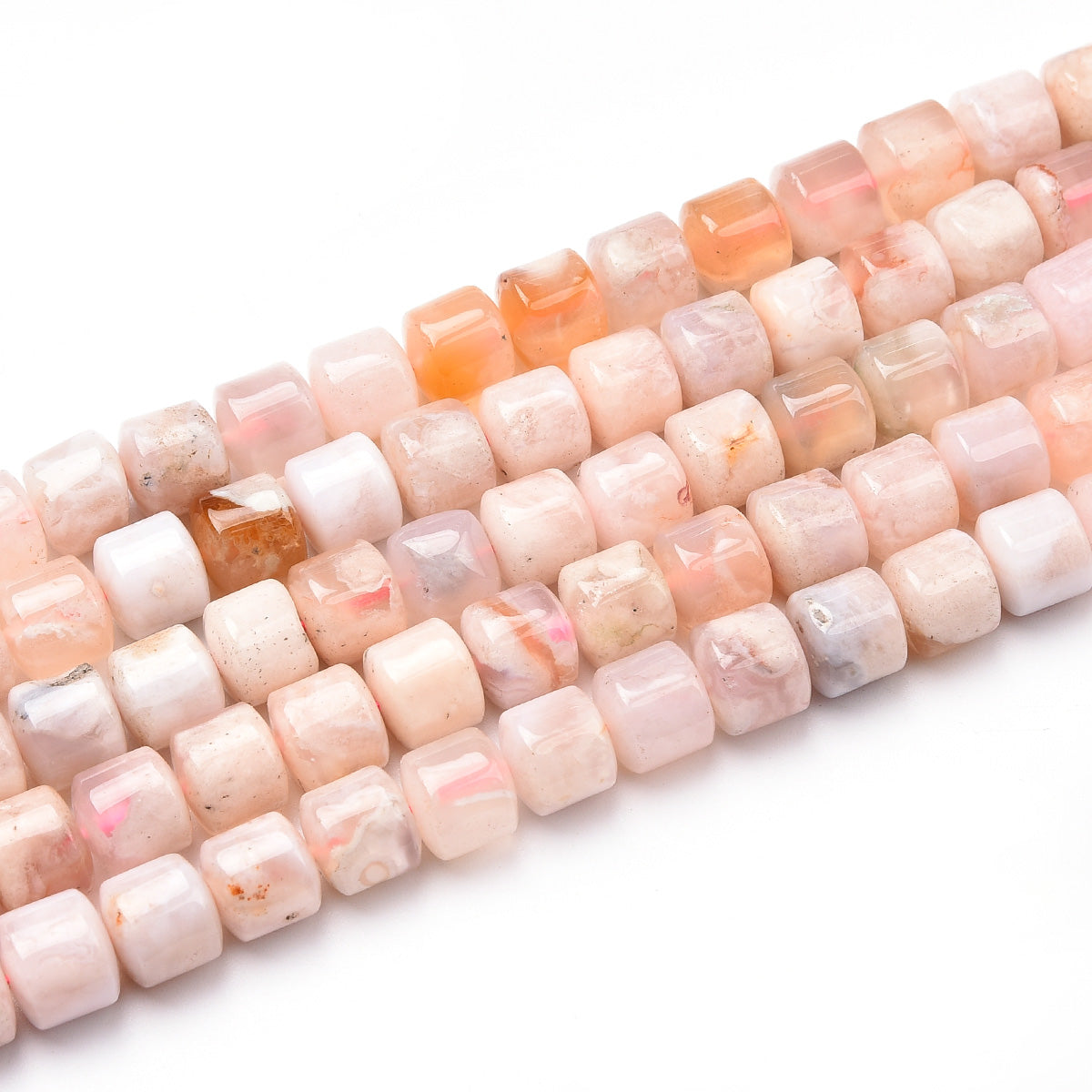 Pink Cherry Agate Beads Strand