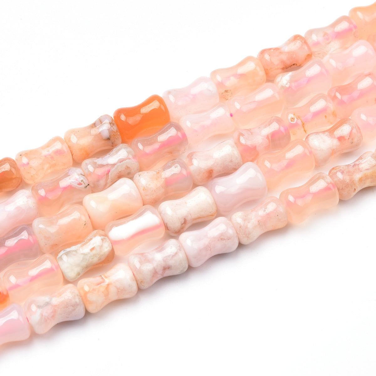 Pink Cherry Agate Beads Strand