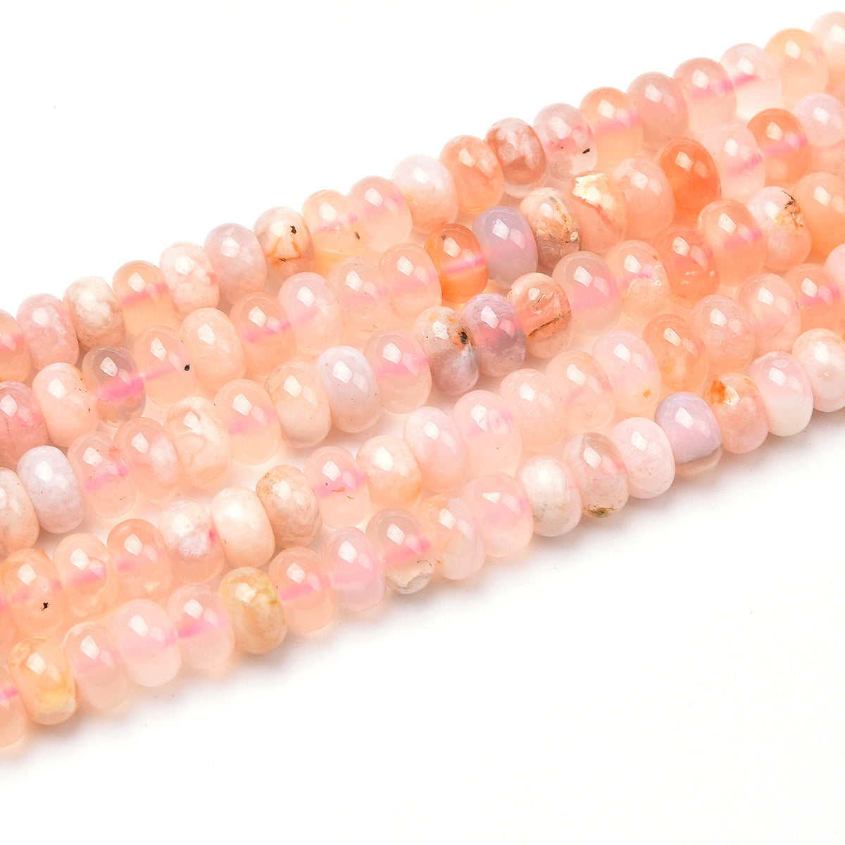 Pink Cherry Agate Beads Strand