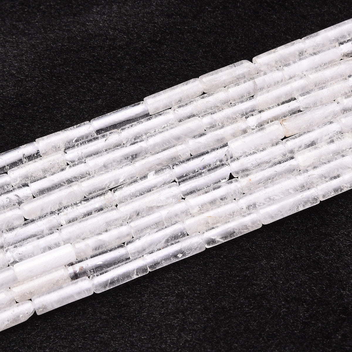 White Crystal Beads Strand