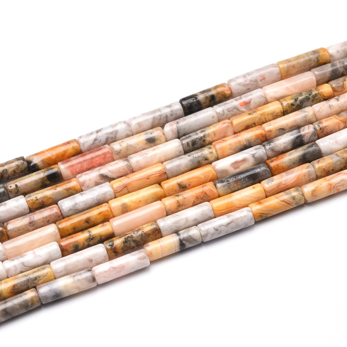 Crazy Lace Agate Beads Strand